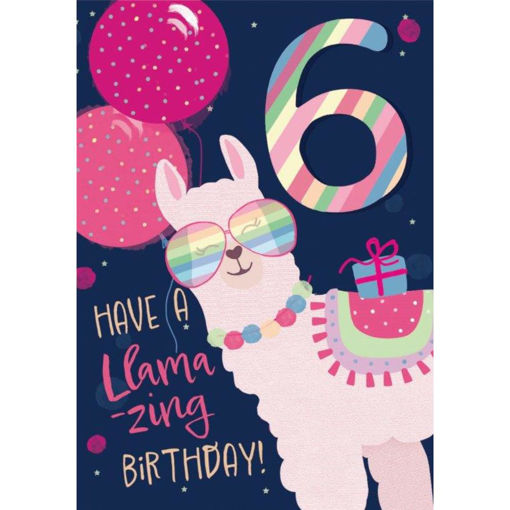 Picture of 6 HAVE A LLAMA  ZING BIRTHDAY
